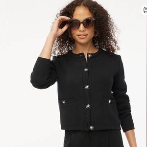 NWOT J. Crew Lady Black Cardigan Sweater size medium